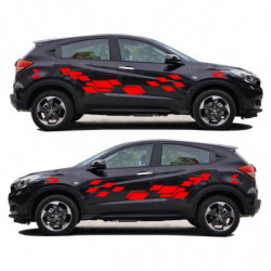 2pcs Bil Tillbehör Kreativ Bil Sticker För Honda Vezel Rolig Diy Dekal Sticker Bil Styling 2 Färg