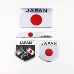 Japansk Flagga Emblem Bricka Bil Styling Motorcykel Sticker Dekal För Kawasaki Suzuki Yamaha Honda Toyota Nissan