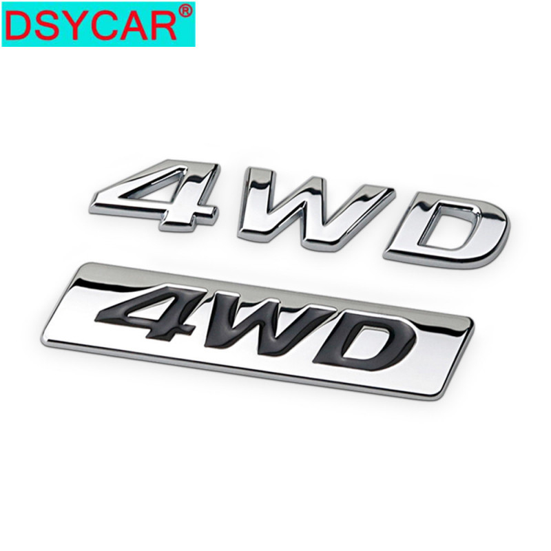 Dsycar 1 St 3d Metall 4wd Bil Sida Fender Bak Trunk Emblem Bricka Sticker Dekaler För Hyundai Ix25 Ix35 Tucson