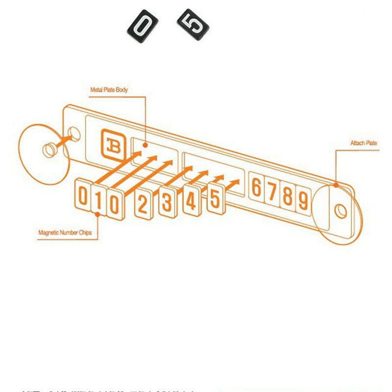 Bil Tillfälliga Parkering Kort Magnetisk Sticker För Chevrolet Cruze Aveo Fiat Hyundai Peugeot 307 206 308 Jeep