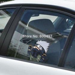 Est Bil Styling Naruto Kakashi Utslagning De Glas Klistermärken Bil Dekal För Toyota Chevrolet Volkswagen Tesla