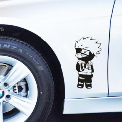 Aliauto Rolig Tecknad Serie Naruto Kakashi Söt Bil Sticker Och Dekal För Vw Golf 7 Polo Kia Lada Hyundai Skoda