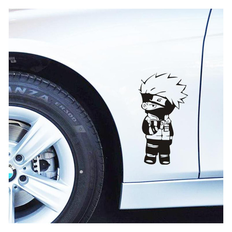 Aliauto Rolig Tecknad Serie Naruto Kakashi Söt Bil Sticker Och Dekal För Vw Golf 7 Polo Kia Lada Hyundai Skoda