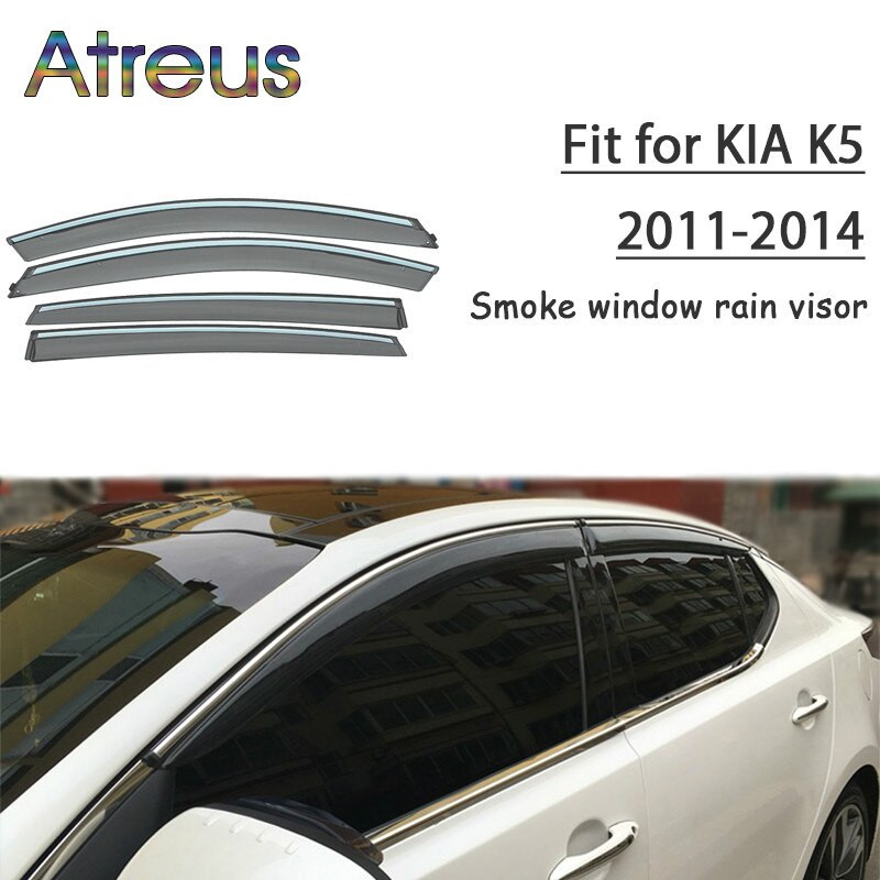 Atreus 1set Magmuskler Regn Rök Fönster Visir Bil Vind Deflektor För Kia K5 Optima 2011 2012 2013 2014 Tillbehör