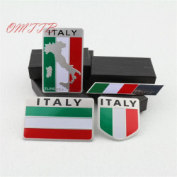 3d Aluminium Italien Bil Sticker Italien Flagga Bilstyling Tillbehör Emblem Klistermärken För Chevrolet Skoda