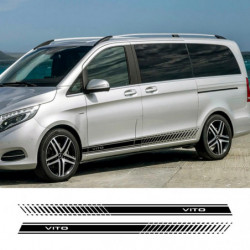 2pcs Bil Sidor Rand Sticker Vinyl Bil Snygg Grafik Dekal Styling Bil Tillbehör För Mercedes Benz Vito