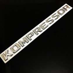 3d Krom Magmuskler Kompressor Bricka Emblem Sticker För Mercedes Benz Slk Clk Sl Cls Ml Gl En B C E S Klass Cl55