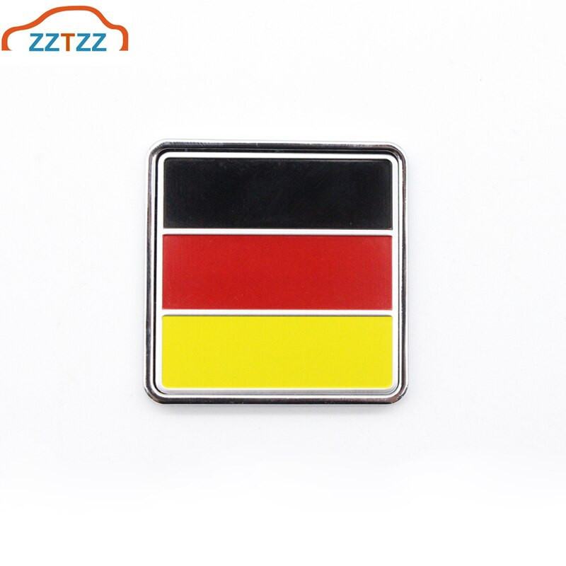 Zztzz 3d Metall Tysk Flagga Bil Kropp Sida Fender Bak Trunk Emblem Bricka Sticker För Volkswagen Audi Bmw Mercedes