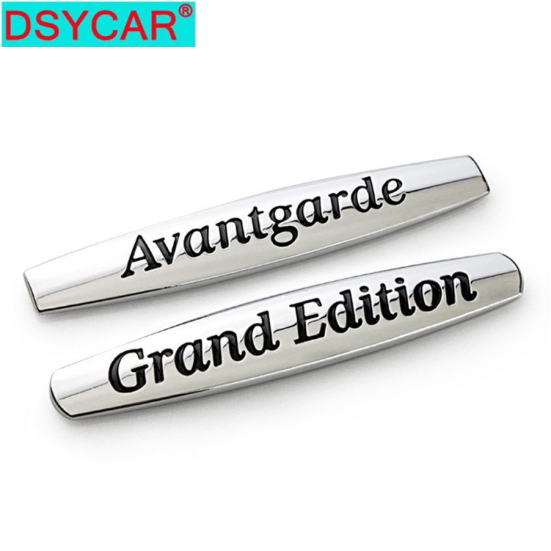 Dsycar 1 St 3d Metall Stor Utgåva Avantgrde Bil Sida Fender Bak Trunk Emblem Bricka Sticker Dekal För Mercedes