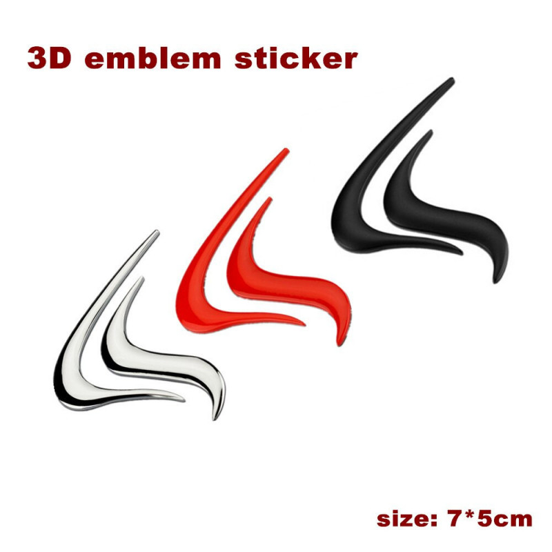 3d Metall Krom Brand Flamma Zink Legering Emblem Bricka Sticker Häftigt Dekor Dekal Bil Styling För Mitsubishi