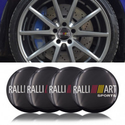 Bil Emblem Bricka Dekal Omslag Hjul Centrum Nav Keps Sticker För Mitsubishi Ralliart Asx Främling Pajero Bil