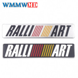 3d Metall Bil Styling Ralliart Aluminium Emblem Sticker För Mitsubishi Asx Lancer Pajero Främling L200 Delica