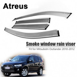 Atreus 4pack För Mitsubishi Främling 2010 2011 2012 Bil Dörr Rök Fönster Sol Regn Visir Vind Avvisare Vakt