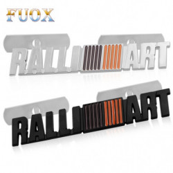 Metall Bil Logotyp Sticker Emblem Bricka Dekal För Mitsubishi Ralliart Lancer 9 10 Asx Främling 3 Pajero Sport