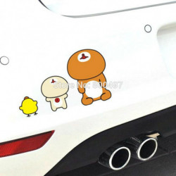 10 X Est Kreativ Bil Styling Bil Klistermärken Tecknad Serie Björn Rilakkuma Bil Omslag För Toyota Chevrolet