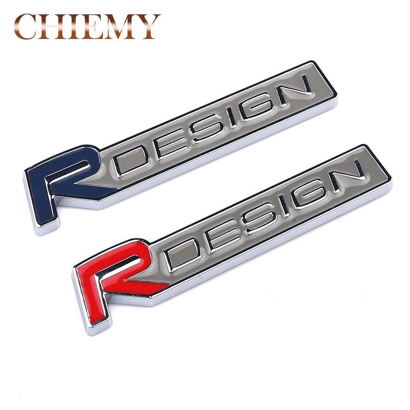 3d Metall R Design Rdesign Brev Emblem Bricka Bil Sticker Bil Styling Dekal För Volvo Xc60 Xc90 S60 S80 S40 V40