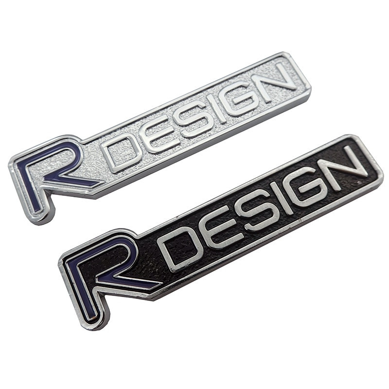 3d Metall Zink Legering R Design Rdesign Brev Emblem Emblem Bil Sticker Bil Styling Dekal För Volvo V40 V60 C30