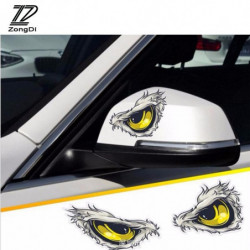 Zd 2pcs 3d Stereo Reflekterande Bilstyling Klistermärken För Volvo Toyota Renault Chevrolet Cruze Opel Astra