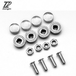 Zd 16x Bil Licens Tallrik Bolts Ram Krom Skruvar För Volvo Toyota Chevrolet Cruze Opel Astra H Nissan Qashqai