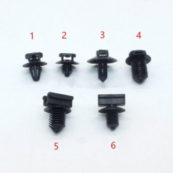 6pcs För Audi Volkswagen Balk Chassi Sele Rör Taggtråd Remmar Fast Bas Plast Fasteners Nit Clips Uppsättning