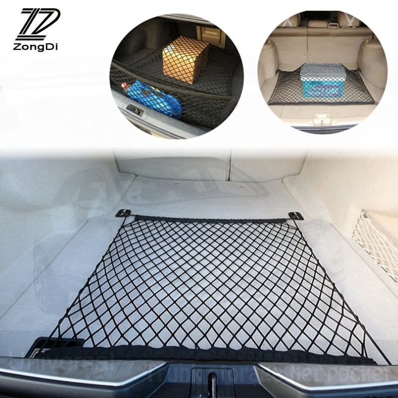 Zd Nylon Bil Trunk Netto Maska Lagring Arrangör För Audi A3 A1 Q3 Q5 Q7 Bmw F20 E81 E87 X5 E53 E70 X1 X3 X6 E71