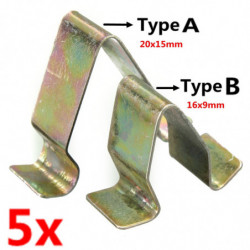 5pcs Massa Metall Trimma Interiör Dörr Panel Foder Clips Interiör Klädsel För Vw För Audi Sittplats För