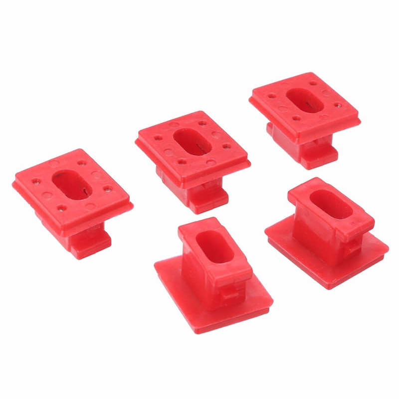 5pcs Plast Röd Bil Rusa Trimma Föra In Remsa Clips Interiör Instrumentbräda Genomföringar För Bmw 3 Serier