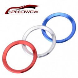 Speedwow Aluminium Styrning Hjul Trimma Cirkel Sticker För Bmw M3 M5 E36 E46 E60 E90 X1 F48 X3 X5 X6 Bil Styling