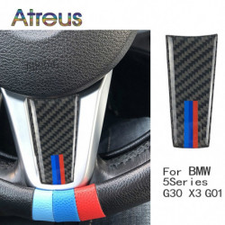 Atreus 1 St För Bmw G30 5 Serier X3 G01 M Prestanda Kol Fiber Styrning Hjul Interiör Bil Klistermärken Tillbehör