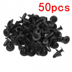 50st Bil Stötfångare Fender 6mm Hål Plast Nitar Fasteners Clips Bil Dörr Trimma Panel Klämma Fasteners För