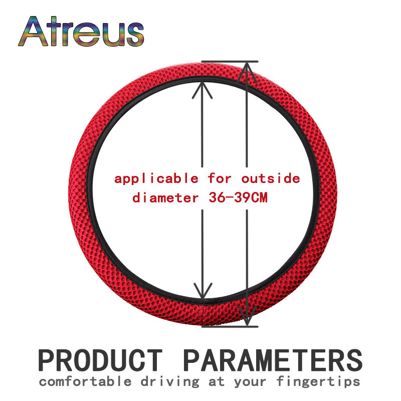 Diy Andningsförmåga Motståndskraftigt Bil Styrning Hjul Omslag För Peugeot 307 206 407 Citroen C4 C5 Honda