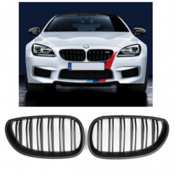 Par Matte Svart Främre Grill Grill Njure För Bmw E60 E61 5 Serier M5 2003 2004 2005 2006 2007 2008 2009 Bil Tillbehör