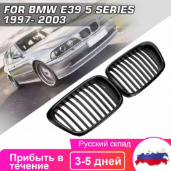 Oem Stil Bil Främre Svart Bred Njure Grill Grill För Bmw E39 5 Serier 1997 1998 1999 2000 2001 2002 2003