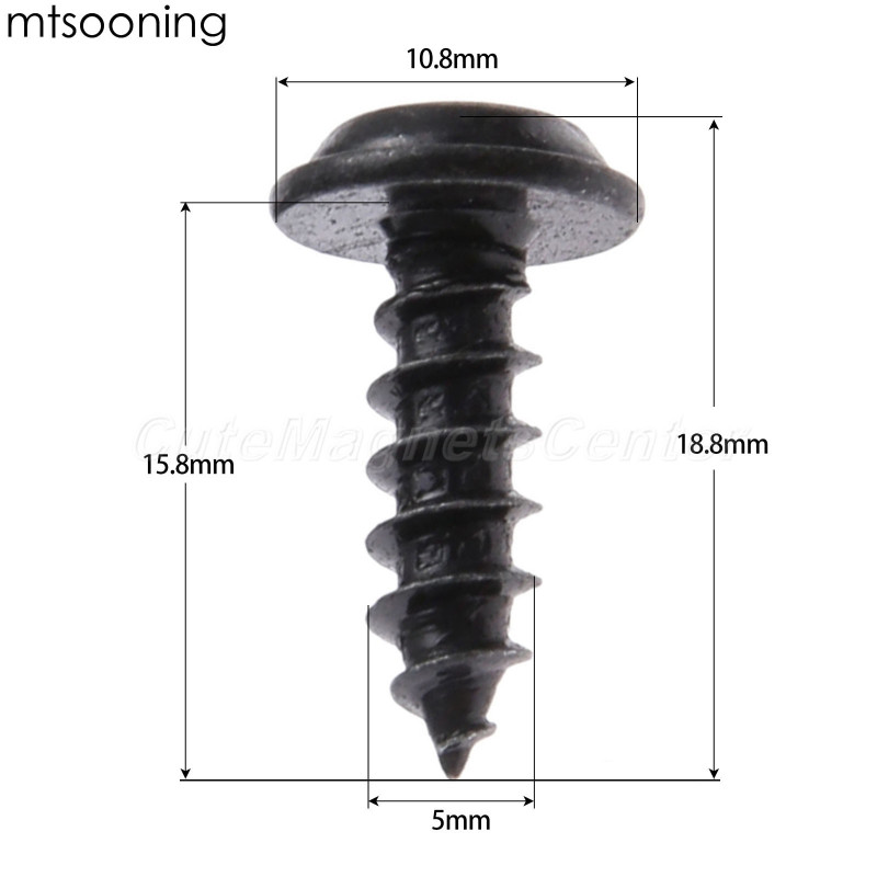 Mtsooning 50st X Tappning Skruvar Bolts Bil Clips Och Fästanordning Tappning Skruva För Nissan Honda Yamaha Toyota