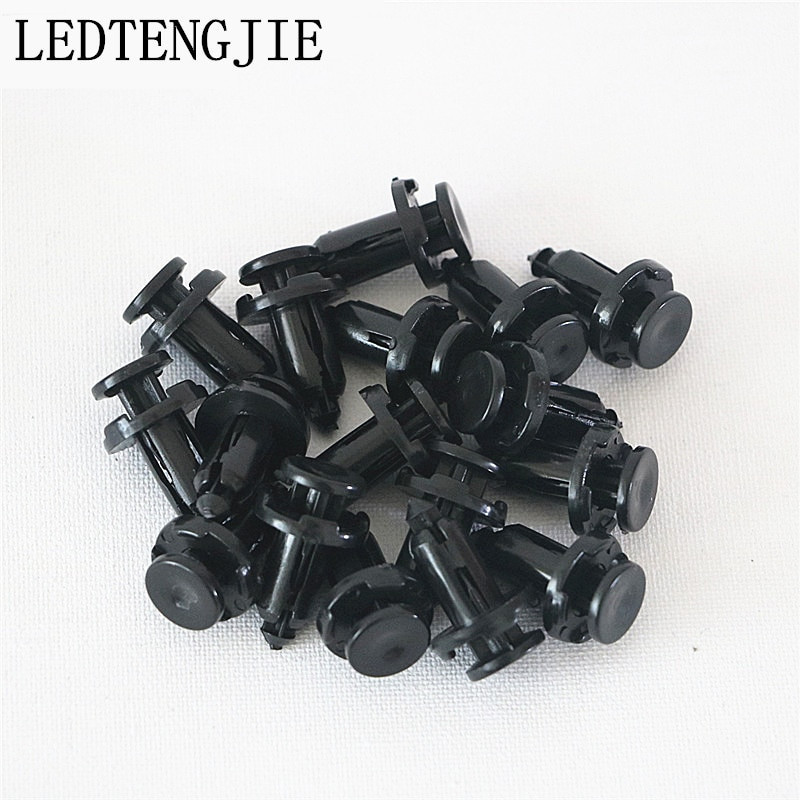 Ledtengjie 100pcs Bil Fasteners Bil Bil Golv Stötfångare Clips Hållare Fästanordning Nit Dörr Panel Fender