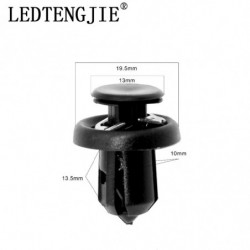 Ledtengjie Bil Fästanordning Klämma 100 St Yt1133 Diameter 10 Mm Stötfångare Genomträngande Nagel Klämma