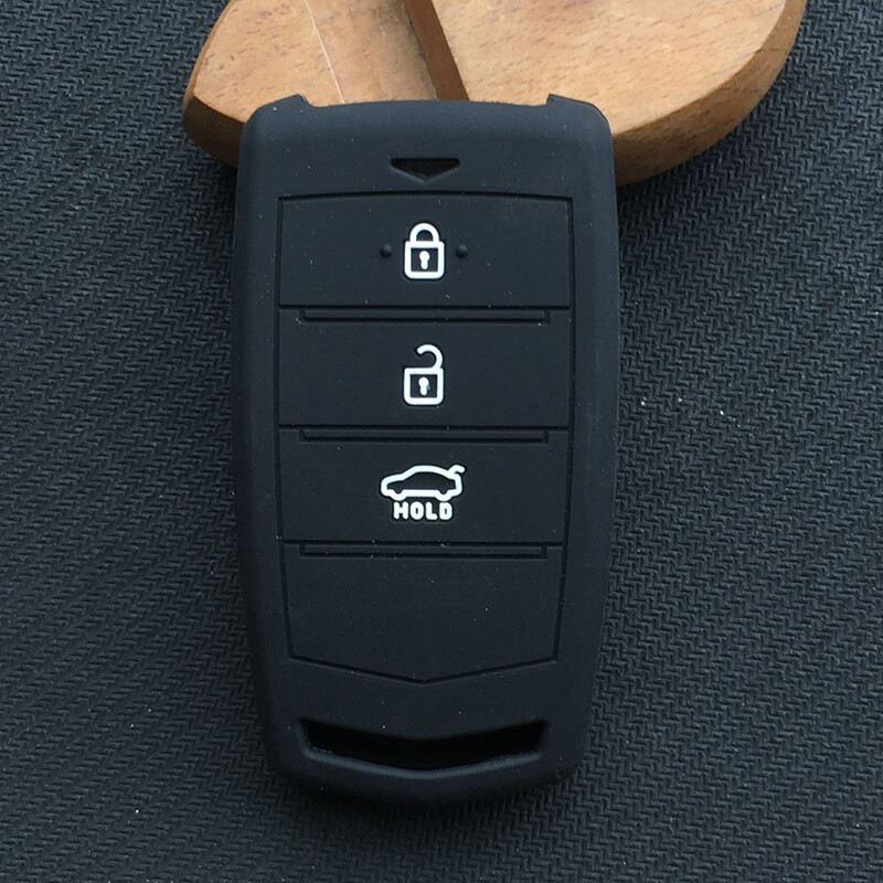 För Hyundai Genesis G70 G80 G90 3button Silikon Sudd Nyckel Fall Omslag