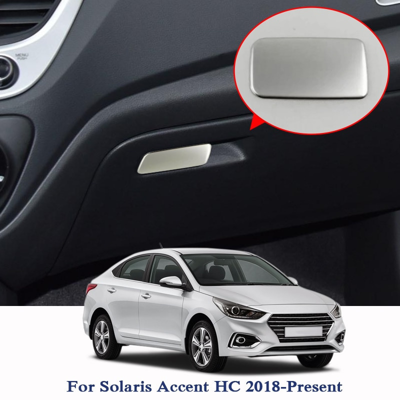 Bil Styling Magmuskler Handske Låda Paljett För Hyundai Solaris Accent Hc 2019 Bil Inre Tillbehör Sticker Dekoration