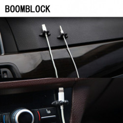 Boomblock 8pcs Uppsättning Bil Hem Telefon Tråd Klämma Klistermärken För Vw Polo Golf 4 5 Passat Hyundai Tucson