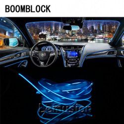 Boomblock 1 St Bil 3d Led Ljus Neon Lampor 12v För Vw Polo Golf 4 5 Passat Hyundai Tucson Solaris Ix35 Mitsubishi