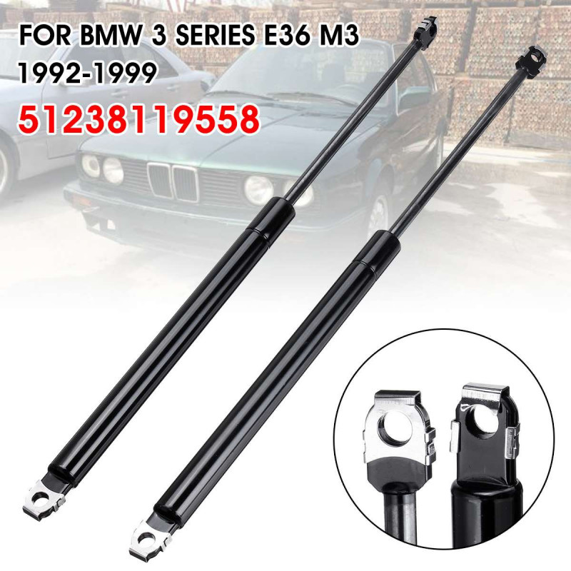 Bil Främre Motor Huva Hiss Stöder Rekvisita Stång Ärm Gas Springs Shocks Stag 51238119558 För Bmw E36 316i