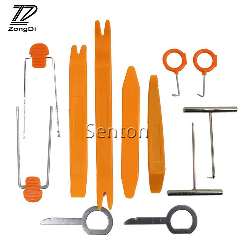 Zd 12st Bil Panel Bända Demontering Verktyg För Bmw E46 E60 Vadställe Fokus 2 Mazda 3 Volkswagen Polo Golf 4