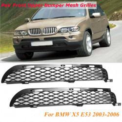 Par Bil Främre Övre Stötfångare Maska Grill Spoiler Ventilera Luft Intag För Bmw X5 E53 20032006 Facelift