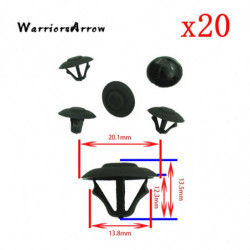 Warriorsarrow 20st Huva Isolering Vaddera Clips För Mercedes Benz W203 W204 W207 W209 W211 0019880325