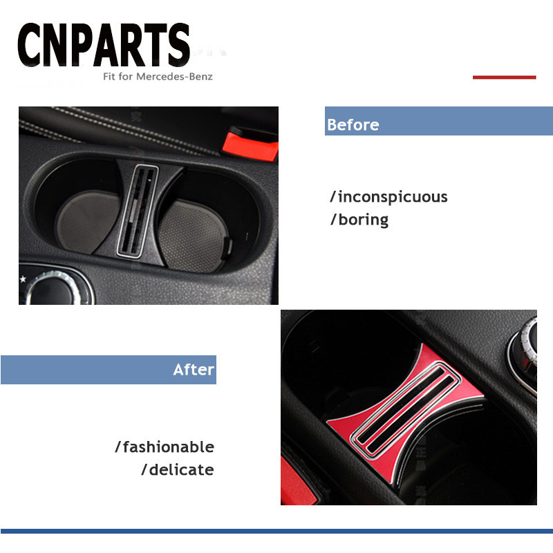 Cnparts 2pcs För Mercedes Benz En B Gla Cla Klass W176 W246 C117 W117 X156 Amg Bil Sticker Gears Flytta Knopp