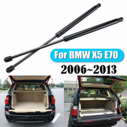 2pcs Bil Bak Baklucka Känga Gas Hiss Stöd Struts Bar För Bmw X5 E70 20062013 Svart