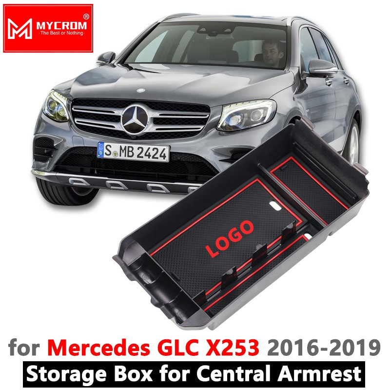 Armstöd Låda Lagring För Mercedes Benz Glc X253 Glc Kupé Tillbehör 200 250 300 220d 250d 43 63 Amg Organisera